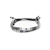 MAQ Armband „Black & Silver Glow“